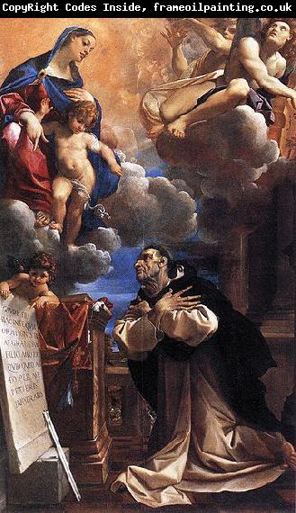 Lodovico Carracci La Vierge et l'Enfant apparaissant a saint Hyacinthe